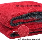 Edgeless Microfiber Twisted Car Wash Towels Double Drying Microfibre 1300gsm Care Detailing Auto Cleaning Super Absorbent Cloth