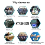 Starsgem Gold Rings Classic Design 14K Gold Lab Grown Diamond Moissanite Jewelry Wedding Band Ring