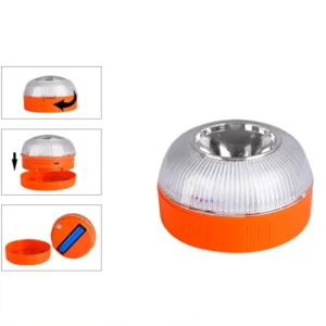 V16 Emergency Light Car Beacon Warning Lamp Rechargeable Magnetic Induction Auto Strobe Lights Auto Home Safety Accessories
