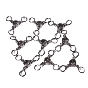 Newup 50 Pcs/bag Trigeminal Swivel Fishing Tackle Accessories
