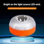 V16 Emergency Light Car Beacon Warning Lamp Rechargeable Magnetic Induction Auto Strobe Lights Auto Home Safety Accessories