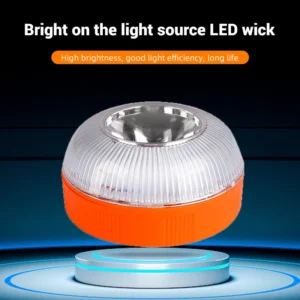 V16 Emergency Light Car Beacon Warning Lamp Rechargeable Magnetic Induction Auto Strobe Lights Auto Home Safety Accessories