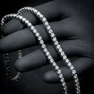 Hip Hop Jewelry 3mm-6mm Mens/women Cubic Zirconia 4mm Diamond CZ Tennis Bracelet Gold Tennis Chains Necklace Iced Out