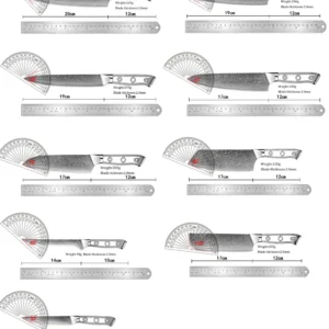 DIY 67-layer Damascus Steel Kitchen Knife Japanese Blade Blank Knives Parts EDC Cooking Knife Meat Sushi Cutter Without Handle