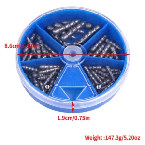 Fishing Tackle Accessories Worm Bullet Fishing Lead Weights 1.75g-21g Lead Sinkers