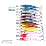 100pcs Minnow Lures Fishing Free Shipping Hard Minnow Fishing Lures