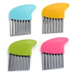 Potato Carrot Chip Dough Manual Crinkle Wavy Cutter Chopper Vegetable Fruit Slicer Stainless Steel Kitchen Tools