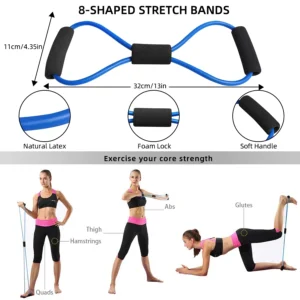 Ab Roller Wheel 13-in-1 Kit Core Strength Training Ab Machine with Resistance Band Knee Pad Accessories