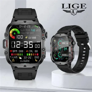 Lige Bw0667 Men's Outdoor Smart Watch 1.96" HD Display