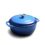 28cm Classic Cast Iron Enamel Dutch Oven Pot Metal Design Style