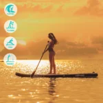 FUNWATER Dropshipping OEM Surf Wholesale sup Board 335 Surfing Bord Inflatable Paddle Board Flower Buy Cheap Surf Boards Isup