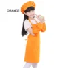 Orange(Apron+Oversleeve+Hat)