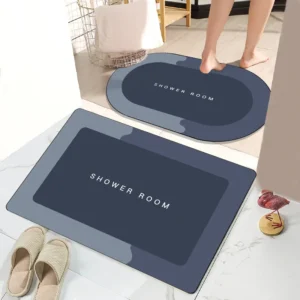 40x30cm Bathroom Diatomite Stone Mat Anime Pattern Ultra-Absorbent Non-Slip Eco-Friendly Drying Mat