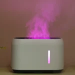 Flame Electric Ultrasonic Aroma Diffuser 1-Year Warranty Essential Oil Humidifier for Home and Office Plastic Material