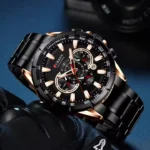 Curren 8363 Japanese Quartz Movement Waterproof Luxury Men Silicone Luminous Hands Wrist Watches