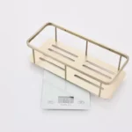 Wall Mounted Gun Grey Bathroom Organizer Kitchen Storage Rack Caddy Basket Stainless Steel Bathroom Shelf