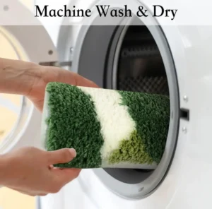 Microfiber Bath Rug Solid Pattern Super Water Absorbent Anti-Slip Soft Plush Floor Mat