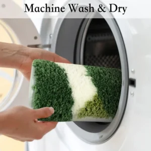 Microfiber Bath Rug Solid Pattern Super Water Absorbent Anti-Slip Soft Plush Floor Mat