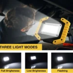 COB 30W LED Work Light Rechargeable Waterproof Flood Lights for Outdoor Camping Hiking Emergency Car Repairing Job Site Lights