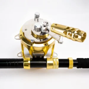Topline Saltwater Fishing Trolling Reel 50W 2 Speed Boat Ocean Deep Sea Carrete De Pesca Big Game Fishing Reel Gold Powder