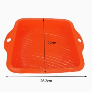 NonStick Square Silicone Cake Mold Pan Toast Bread Brownies Chocolate Pizza Pastry DIY Mould Tray