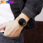Unisex Digital Watch Water-Resistant Steel Strap with Oversized Bold Characters