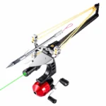 Outdoor Camping Fishing Catapult Exquisite Metal  Fish Dart Rubber Band Fishing Reel Package Fun Shooting Fish