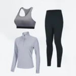 Fitness Wear Women Gym Workout Clothing Breathable Sport Tops Yoga Bra and Leggings 3 Pieces Set
