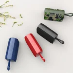 2 in 1 New Outdoor Fabric FM TWS BT TF Card bluetooth Wireless 2 in 1 Speaker Earphone Earbuds Speakers with Charging Box