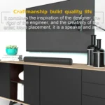 BS-10 Sound Bars for TV with FM, Wireless Speaker Soundbar Home Theater Surround Sound System TF Card/Aux/RCA Connection