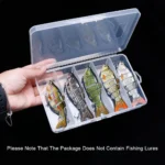 5 Compartments Carp Fishing Accessories Lure Hook Boxes Storage High Hardness Waterproof Bait Lures Fishing Tackle Box
