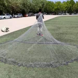 Small Size American Style Hand Cast Net Trap Easy to Carry Nylon Pull Rope Type for Small Spaces