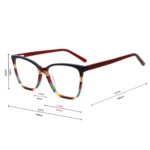 High Quality Classic Acetate Optical Cat Eye Eyeglasses Frames Blue Light Blocking Glasses