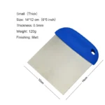 Stainless Steel Pizza Cutter Portion Maker Food Scrapers Rubber Handle Cut Knife Dough Pastry Scrapers Chopper