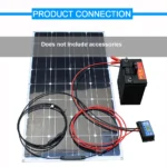 200W Flexible Solar Panel for Campervan Roof Shed 100W Photovoltaic Solar 12V Battery Charging Portable Green Energy Solution