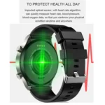 Health Smart Bracelet – Blood Pressure & SpO₂ Monitor, Bluetooth Calls & Music