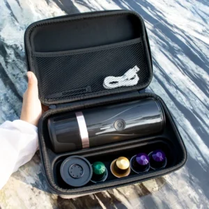 Portable Coffee Machine Camping Coffee Maker Portable Espresso Machine Aluminum OEM 90 Nano 5V Max.80 Ml
