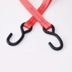 1 Inch Polyester Cargo Lashing Belt With S Hook Ratchet Tie Down Strap for Car Emergency Towing