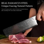 XITUO 1-9 Pieces Damascus Steel Kitchen Knives Set Sharp Chef Knife Black Resin Handle Kitchen Utility Cutting Tools
