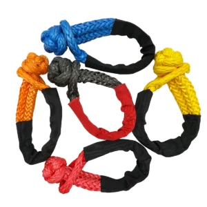 Synthetic uhwmpe soft shackle recovery for 4x4 utv atv emergency tools
