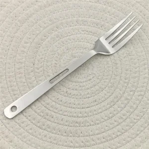 Camping Cutlery Set Fork Knife and Spoon Set Stainless Steel Cutlery Portable Cutlery Set Hook