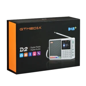DAB Digital Radio Speaker with TF/SD Music Player Mini USB FM Portable D2 BT 18650 Rechargeable Battery