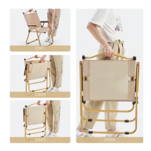 Lightweight Aluminum Alloy Bracket Folding Chair Garden Beach Portable Outdoor Camping Chair