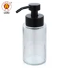Clear bottle with black lotion pump
