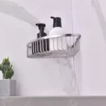 Stainless Steel 304 Durable Black Bathroom Shelves Corner Shower Caddy