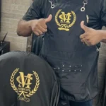 SunYue Barber Waterproof Oilproof Black Apron Hairdresser