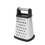 Professional 4 Sided Stainless Steel Cheese Grater Kitchen Manual Vegetable Grater with Handle for Gringer Potatoes