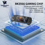X55 5.5 INCH 2024 Newest POWKIDDY 1280*720 IPS Screen RK3566 Handheld Game Console Open-Source Retro Console