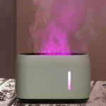 Flame Electric Ultrasonic Aroma Diffuser 1-Year Warranty Essential Oil Humidifier for Home and Office Plastic Material