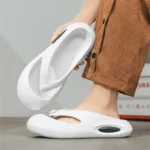 New Style Chanclas Summer Unisex Women Man EVA Thongs Close Toe Platform Outdoor Beach Man Flip Flop Slippers for Women Lady